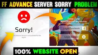 FREE FIRE ADVANCE SERVER SORRY PROBLEM 100% SOLVE 😍😍
