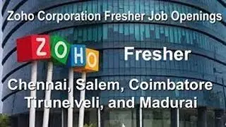 Zoho Company Off Campus Drive 2024 | All over Tamilnadu