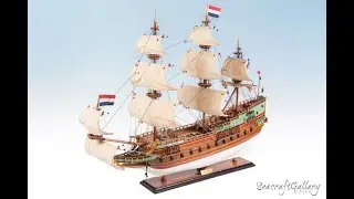 Seacraft Gallery - Batavia Model Ship Painted 95cm - Sydney Australia