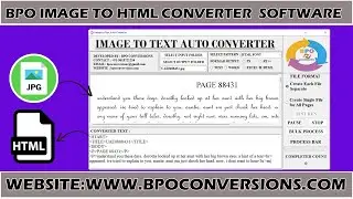How to convert image to html