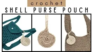 Crochet Shell Pouch Tutorial