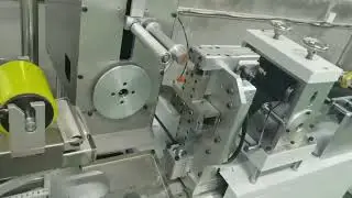Automatic back to back velcro tape slitting machine