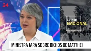 Ministra Jara expresa su 