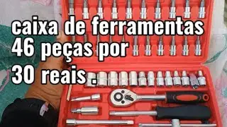 CAIXA DE FERRAMENTAS 46 PEÇAS, SEJA SEU PRÓPRIO MECANICO
