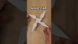 HOW TO MAKE NINJA STAR SHURIKEN ORIGAMI PAPER CRAFT | PAPER NINJA WEAPON STAR #diy #paperart
