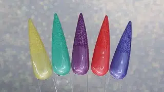 Marble Design Using Marble Pearl Gel Polishes by Triple D