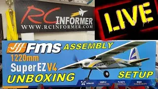 RCI LIVE - ***NEWEST VERSION*** FMS SUPEREZ V4 w/REFLEX Unboxing, Assembly & Setup