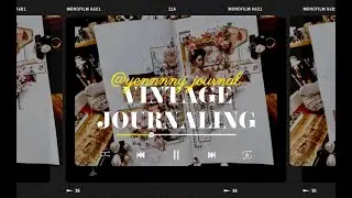 ▪️4K ASMR vintage journaling▪️미니북 마구마구 사용해보기▪️빈티지다꾸▪️