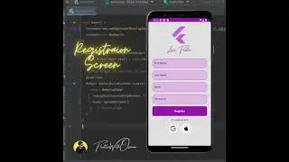 Registration Screen | Flutter | Mobile App #youtubeshorts #flutter