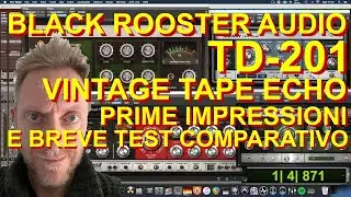 BLACK ROOSTER AUDIO TD-201 Vintage Tape Echo Prime impressioni e Test Comparativo