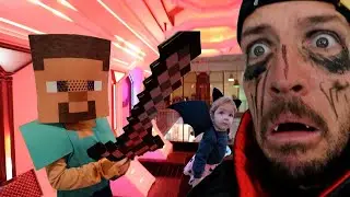 Family COSTUME BATTLE at Dracula Dads Spacestation, ghost hide n seek, trick or treat halloween day
