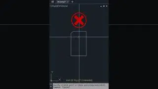 How to use fillet Command #autocad #engineering #learning #skills #trending #viral