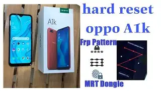 Oppo A1K FRP Pattern Unlock By Mrt dongle