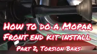 Torsion Bar Installation