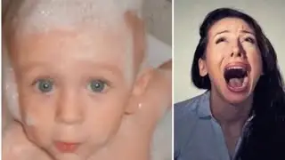 Мать мыла сына и увидела что-то странное у него на спине и тут же бросилась за помощью