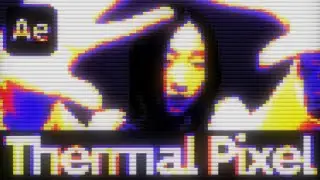 Thermal Pixel Effect (Typography and Photo) | After Effects Tutorial