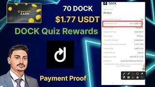 Binance DOCK Quiz Payment Proof | Received 70 DOCK Coin | Crypto Currency