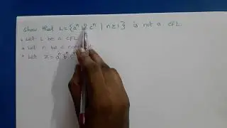 Theory of Computation: Pumping Lemma for CFL with Example (a^n b^n c^n)