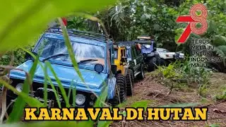 Karnaval di hutan | cikole jalur baru