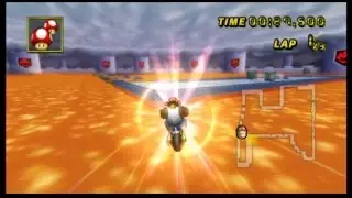 GBA Bowser's Castle 2m 30s Extreme Shortcut Time Trial Mario Kart Wii