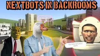 СКИБИДИ ТУАЛЕТ ХОТЕЛ УНИЧТОЖИТЬ ГУСЯ! НО ЧТО-ТО ПОШЛО НЕ ПО ПЛАНУ ( Nextbots in Backrooms )