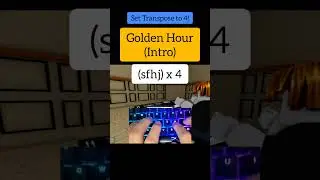 Golden Hour (Easy Roblox Piano Tutorial)
