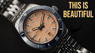 Salmon Copper Dial Perfection - Islander Port Jefferson Skin Diver Automatic Watch 
