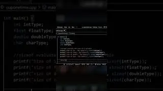 Write the C program to find the size of int, float, double and char #clanguage #cprogramming #short