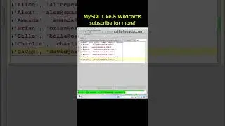 MySQL LIKE & Wildcards Tutorial in 60 Seconds 