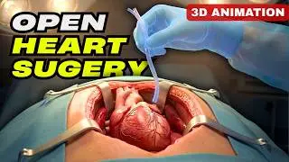 Open heart surgery 3D animation | Coronary Bypass (CABG) 🫀