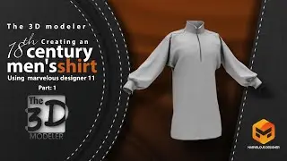 How to Create an 18th century men's shirt using marvelous designer 11 - part 1