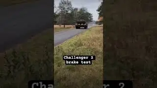 Challenger 2 tank brake test