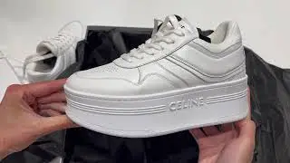 CELINE WHITE BLOCK SNEAKERS UNBOXING