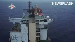 Russian Naval Crew Fight Off Pirates Attempting To Board A Cargo Ship Off The African Coast