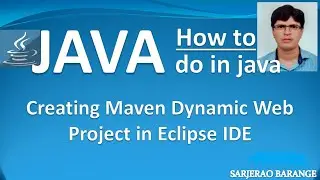Creating MAVEN dynamic web project in eclipse IDE
