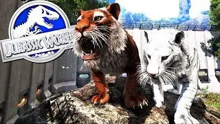 TIGRE GIGANTE DEL ATLAS, NUEVOS ANIMALES MAMIFEROS DE JURASSIC WORLD 2 Ark ABlistering