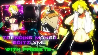 2 trending badass manga edits || alightmotion || preset/xml || #1