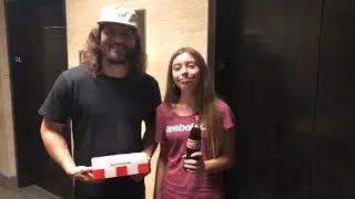Giving Jorge Masvidal a 3 piece and a soda