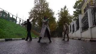 Autumn popping dance
