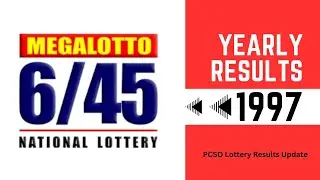 6/45 MEGA Lotto | Yearly Results | 1997