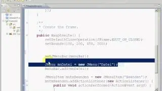 Java Eclipse GUI WindowBuilder Menü Swing