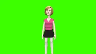 Green Screen Telking cartoon character | C=5 |Green Screen cartoon video | Animation Actor.