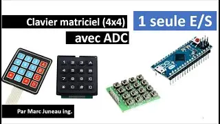 Clavier matriciel 4x4 sur une seule E/S (ADC)