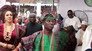 K1 DE ULTIMATE AND HIS BEAUTIFUL WIFE EMMANUELLA ATTEND FIRST OJUDE OBA FESTIVAL AS OLORI OMO OBA