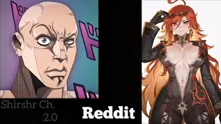 ANIME vs REDDIT (The Rock Reaction Meme) | GENSHIN IMPACT part 39