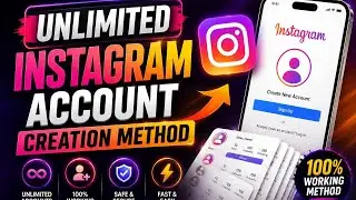 🔥 UNLIMITED Instagram Account Creation Method 2026 | 100% Working Guide