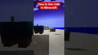 How to Use /ride in Minecraft #gameplay #minecraftbuilds #build #minecraftbuilding