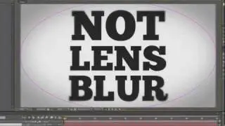 After Effects Quick Tip - Lens Blur Cheat