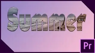 Video Behind text Premiere Pro - Premiere Pro 19