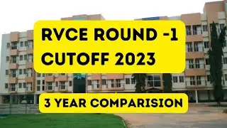 RVCE 3-Year Cutoff Comparison | 2023-COMEDK | Round-1 | 